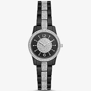 Michael Kors Petite Runway Pave Ceramic Watch MK6620